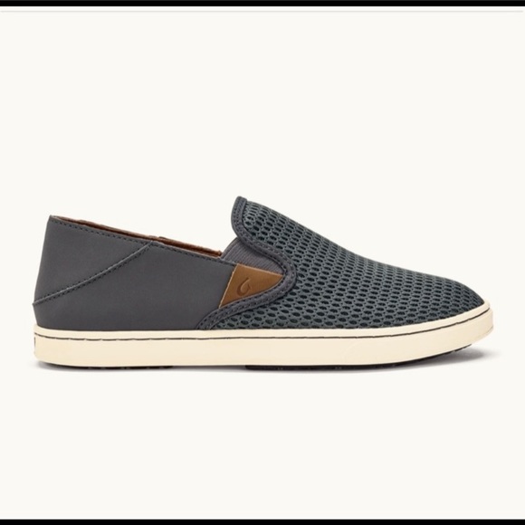 OluKai Women's Slip-On Shoes - Gray and Tan - Picture 1 of 14